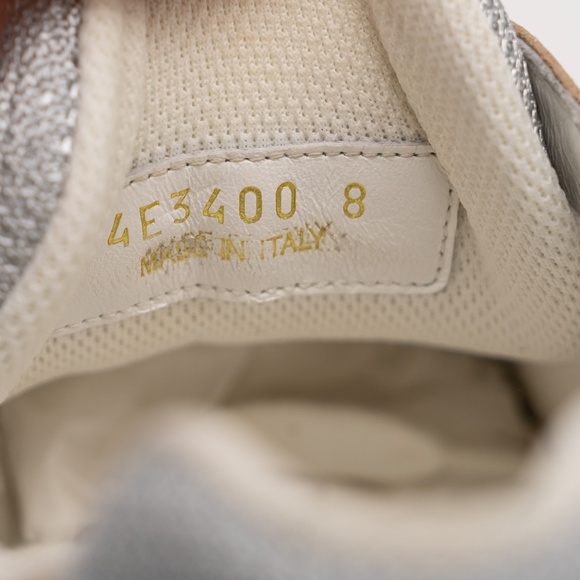 size 8uk 9 US Prada America's Cup sneakers Patent leather technical fabric Beige - Picture 13 of 15